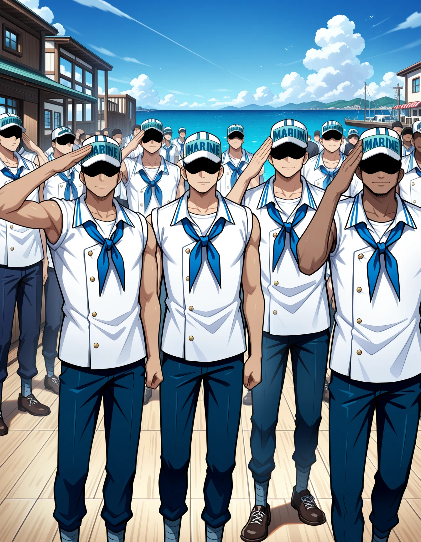 (Commission) モブ海兵服 Marine Outfits for Mob - One Piece [IllustriousXL] v1.0