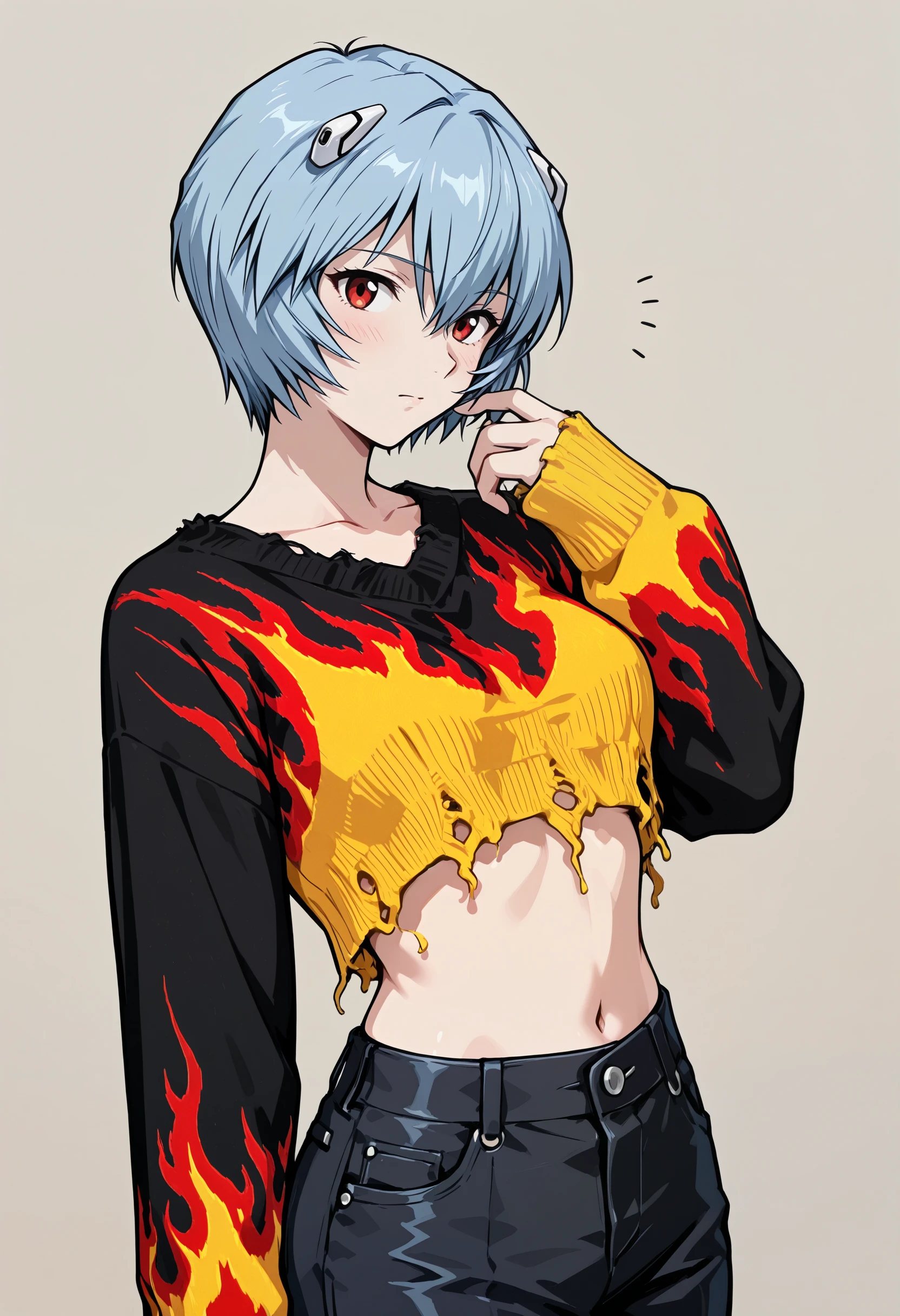 Guy Fieri Distressed Crop Sweater illust
