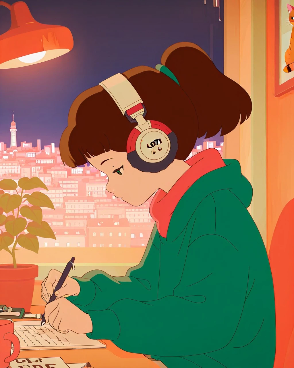 Lofi Girl from Youtube Illustrious