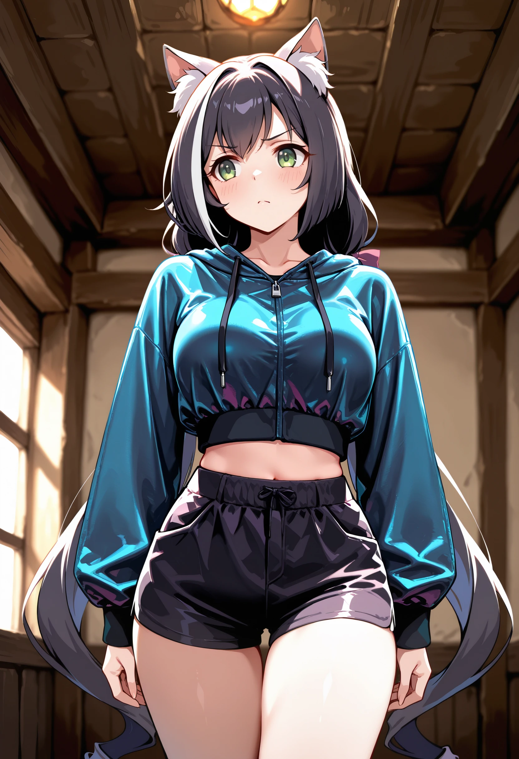 Urban Cropped Hoodie illust