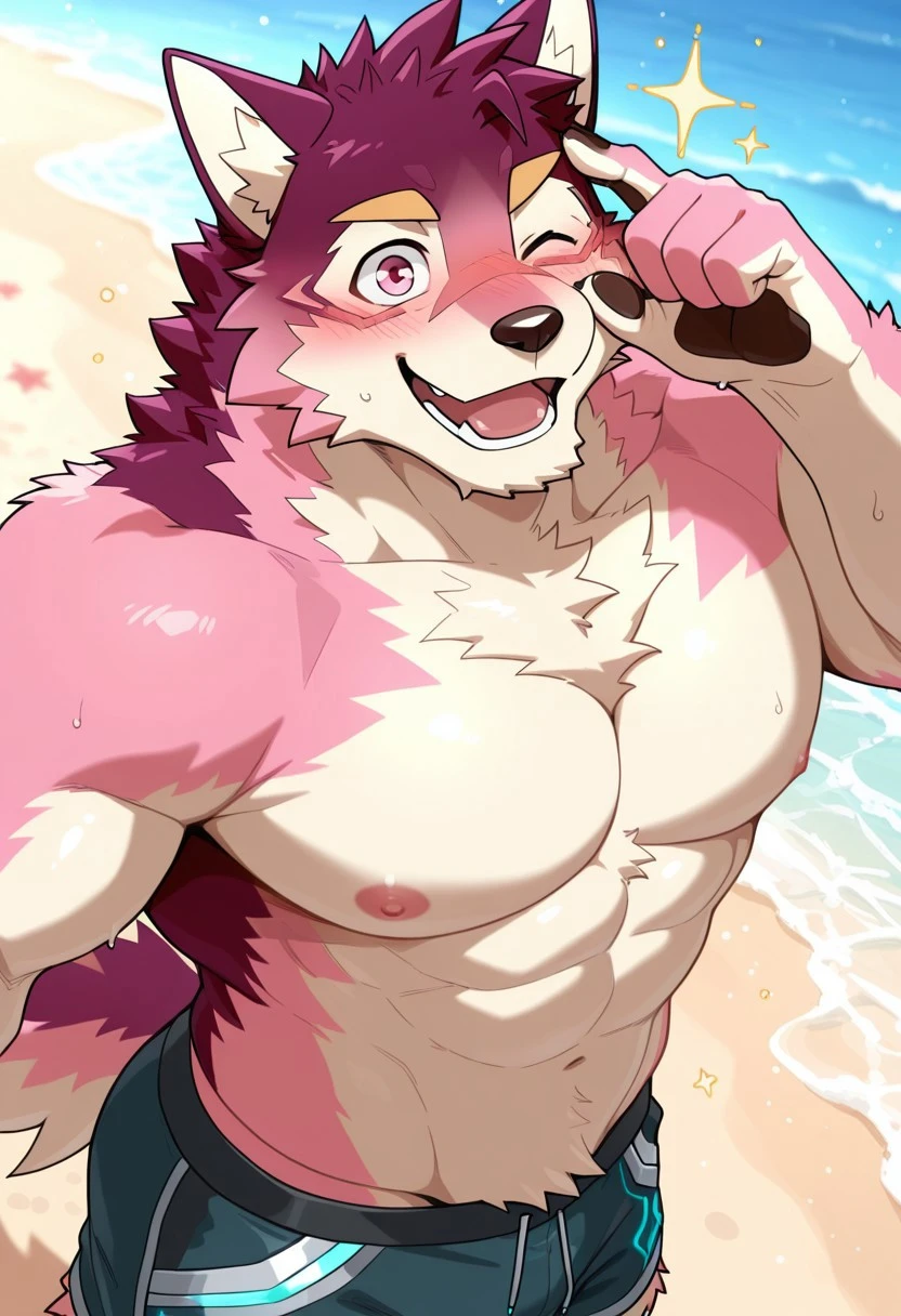 Hikaru shun characters dog boy pink v1.0
