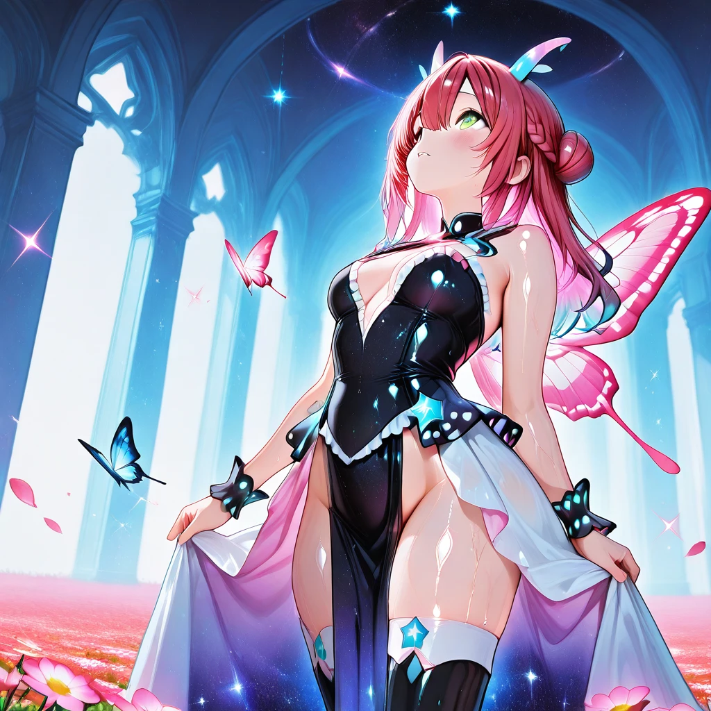 Anika MK380 woman - magic butterfly garden V1