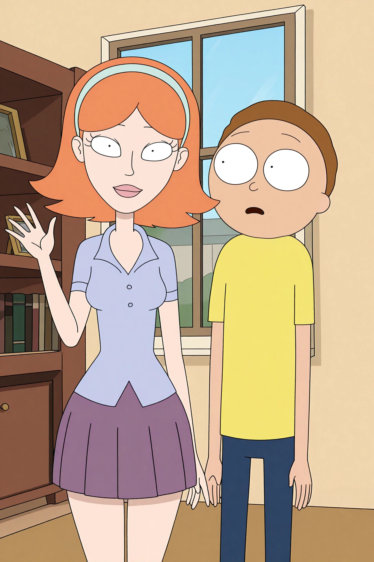 Jessica W. and Morty Smith - Rick and Morty | Illus Characters | Commission v1.0