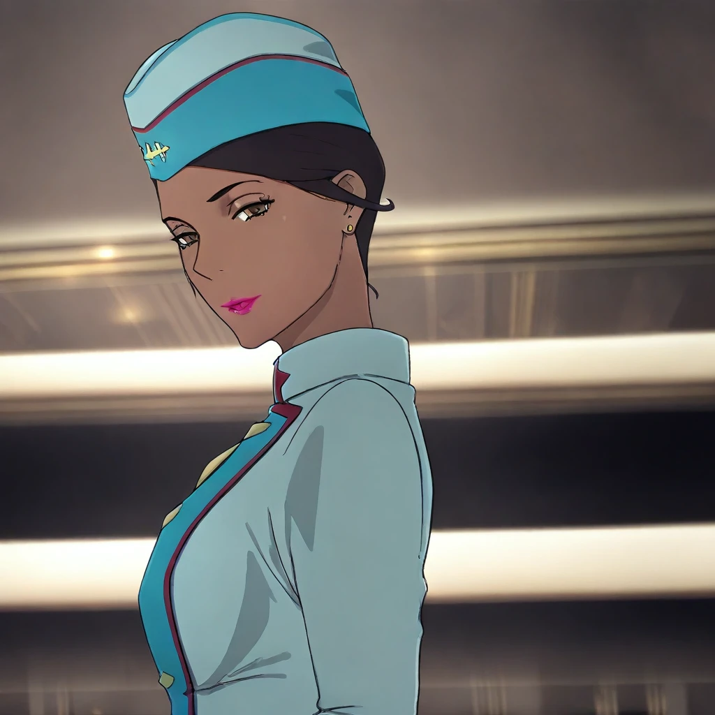 Haunzen Flight attendant Dark skinned lady (Mobile suit Gundam Hathaway's flash) Epoch 9