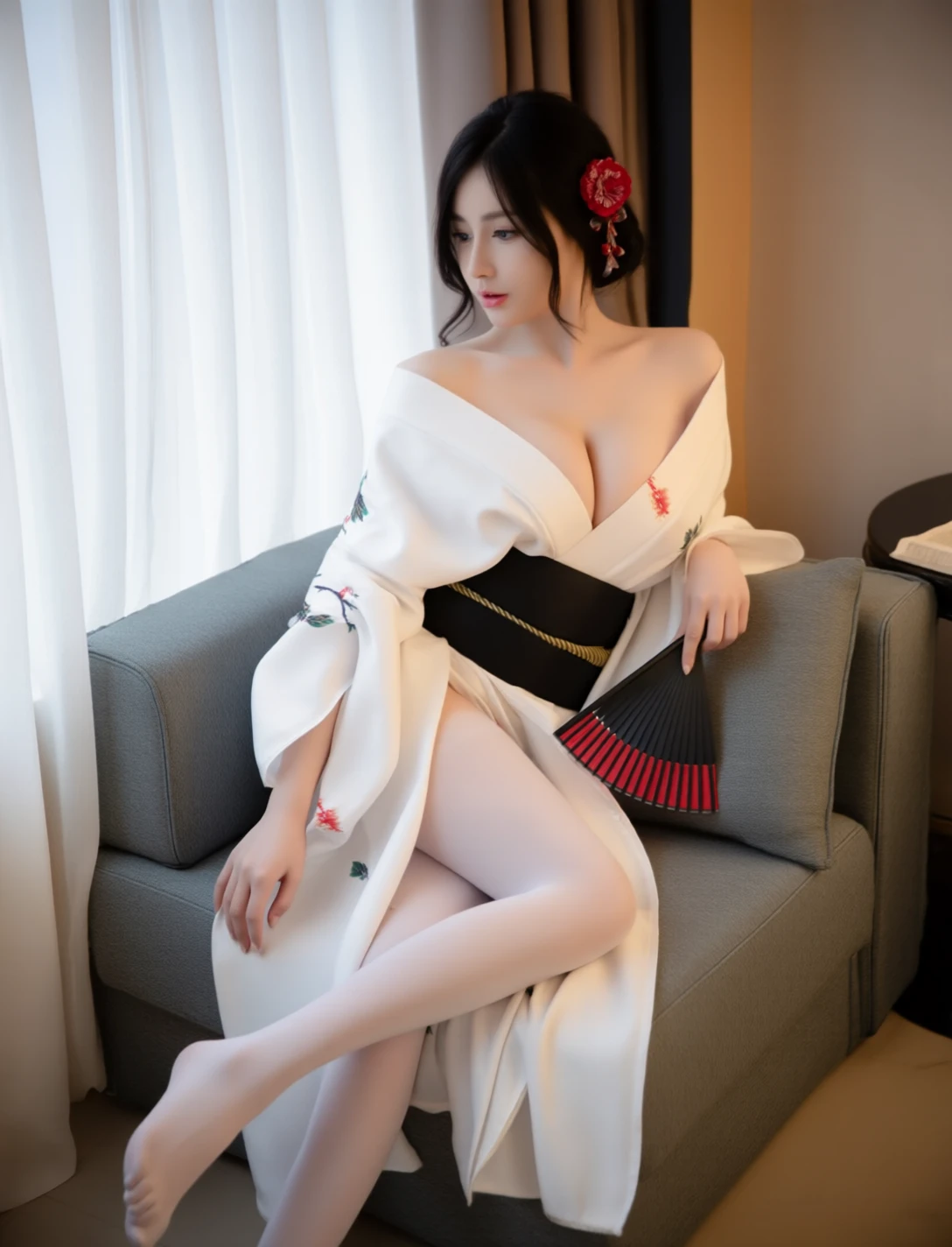  WAN2.2 T2V kimono white black belt white stockings v1.0