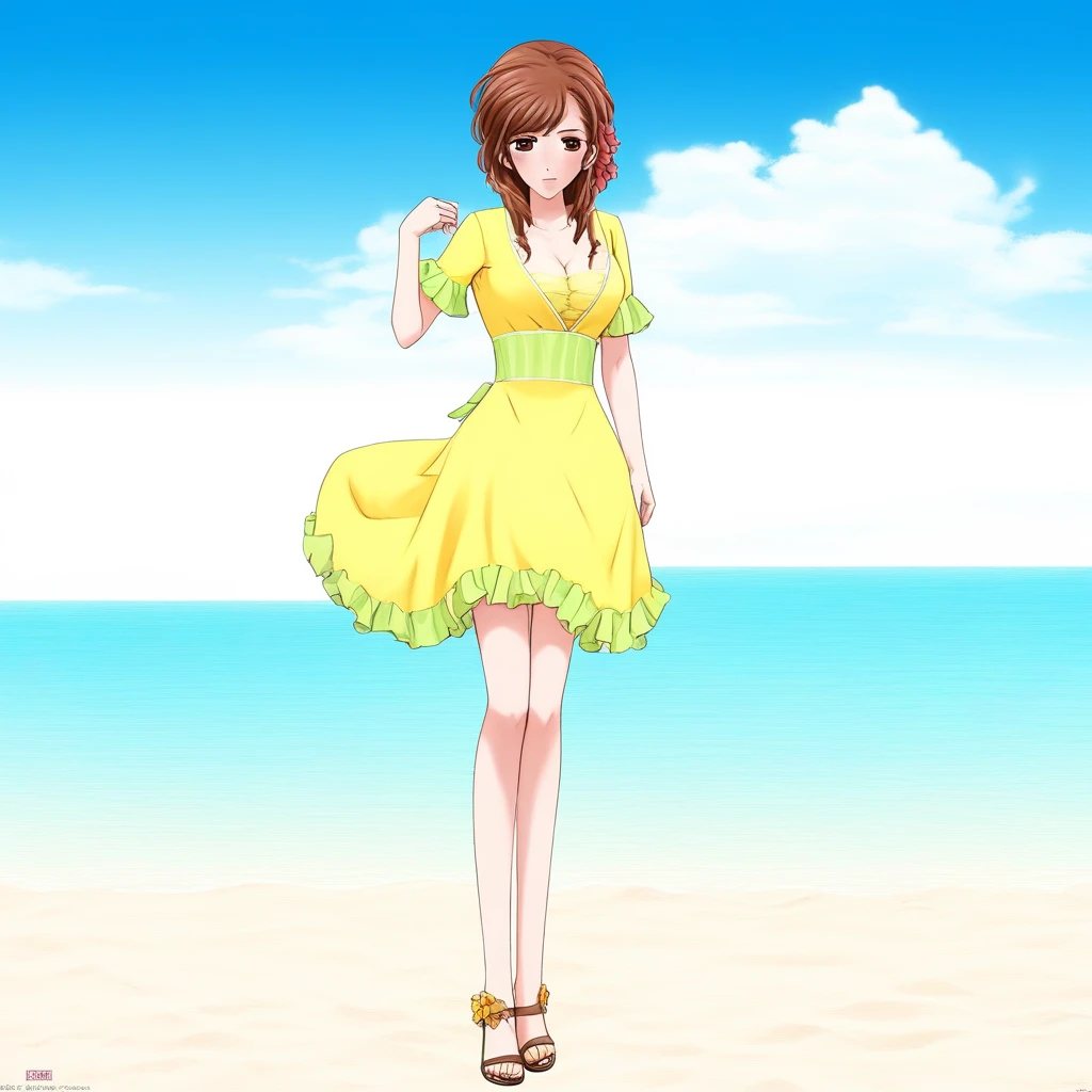 Kanie Mia Anderson / 蟹江・ミア・アンダーソン - THE Gal Mahjong / THEギャル麻雀 (DS) (Anime Version) (V2) V2 (IL) (Anime Ver)