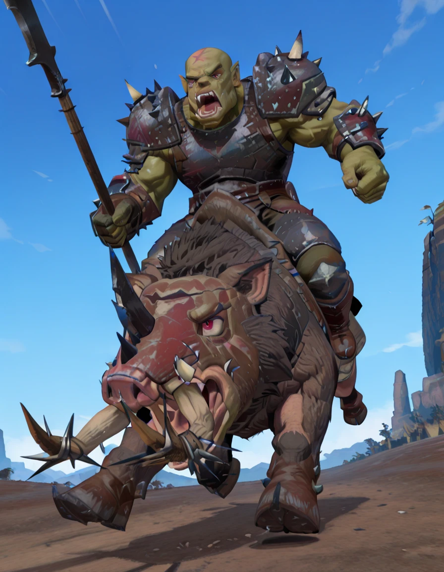 Orc Boar Boy Big 'Uns (Warhammer) Orc Boar Boy Big 'Uns