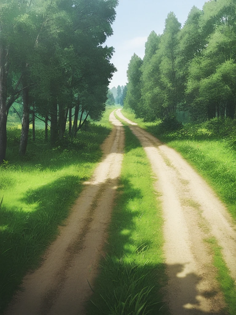 Russian Village and nature SDXL