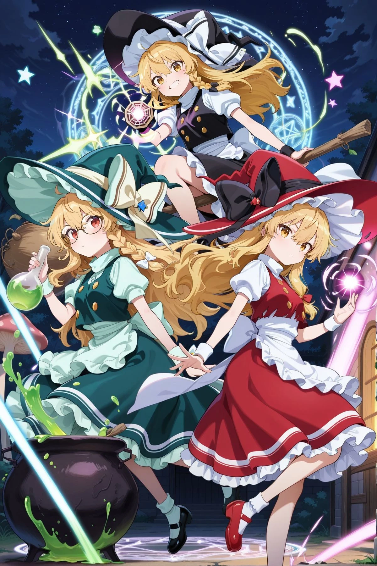 Marisa Kirisame (Touhou Project) & Marisa Witch of Scarlet Dreams - 霧雨魔理沙 (東方)