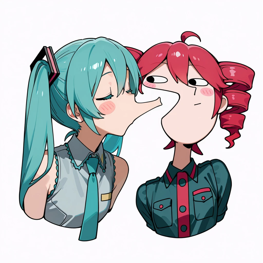 Maomao Evading Jinshi's Kiss (Meme) NoobAI-EPS1.1