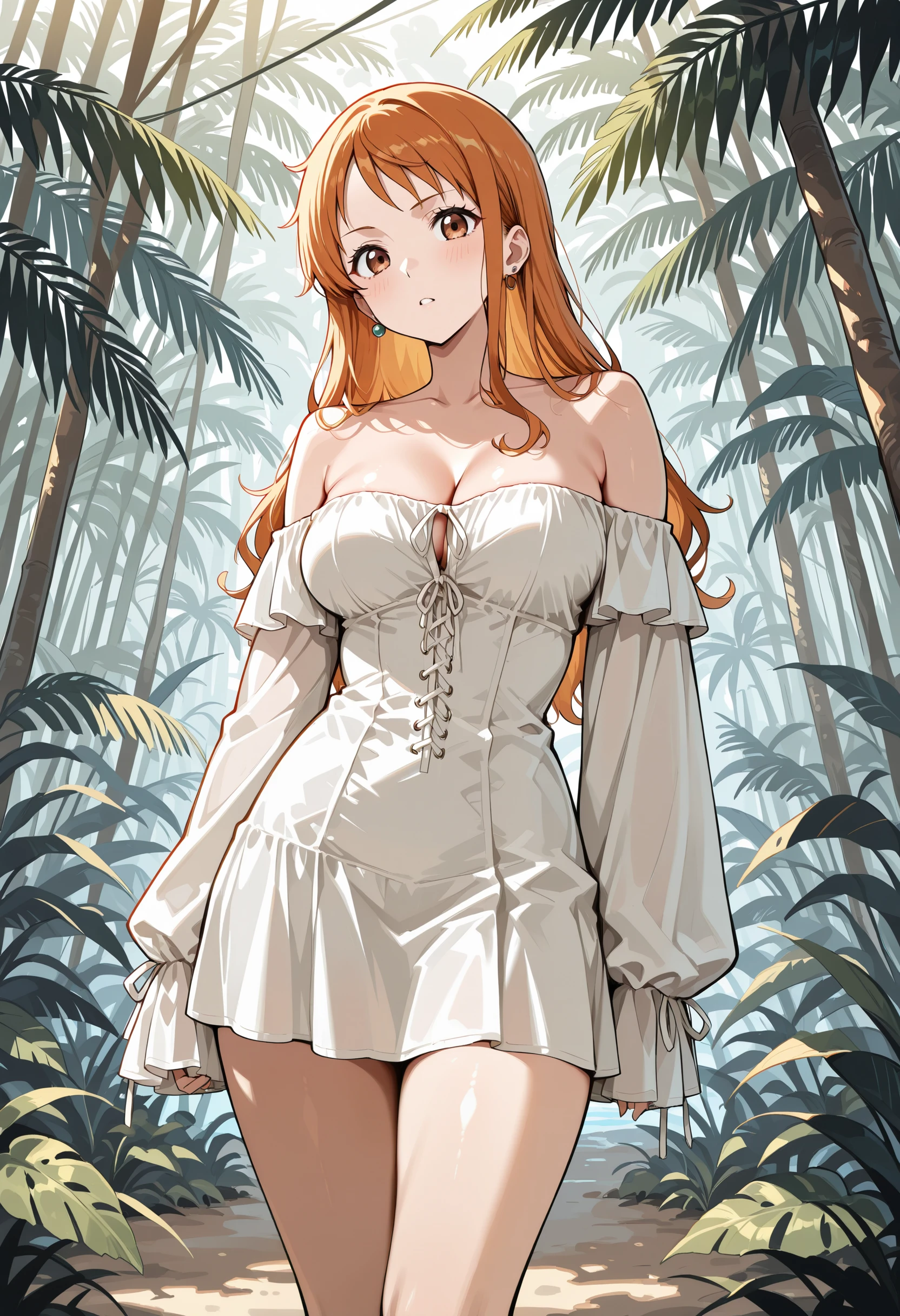 Missguided Ruffle Off Shoulder Dress illust