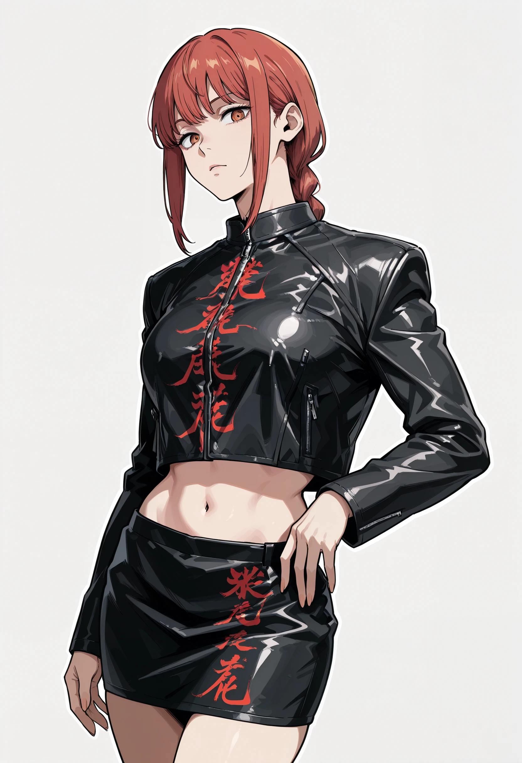 Musera Leather Jacket & Skirt illust