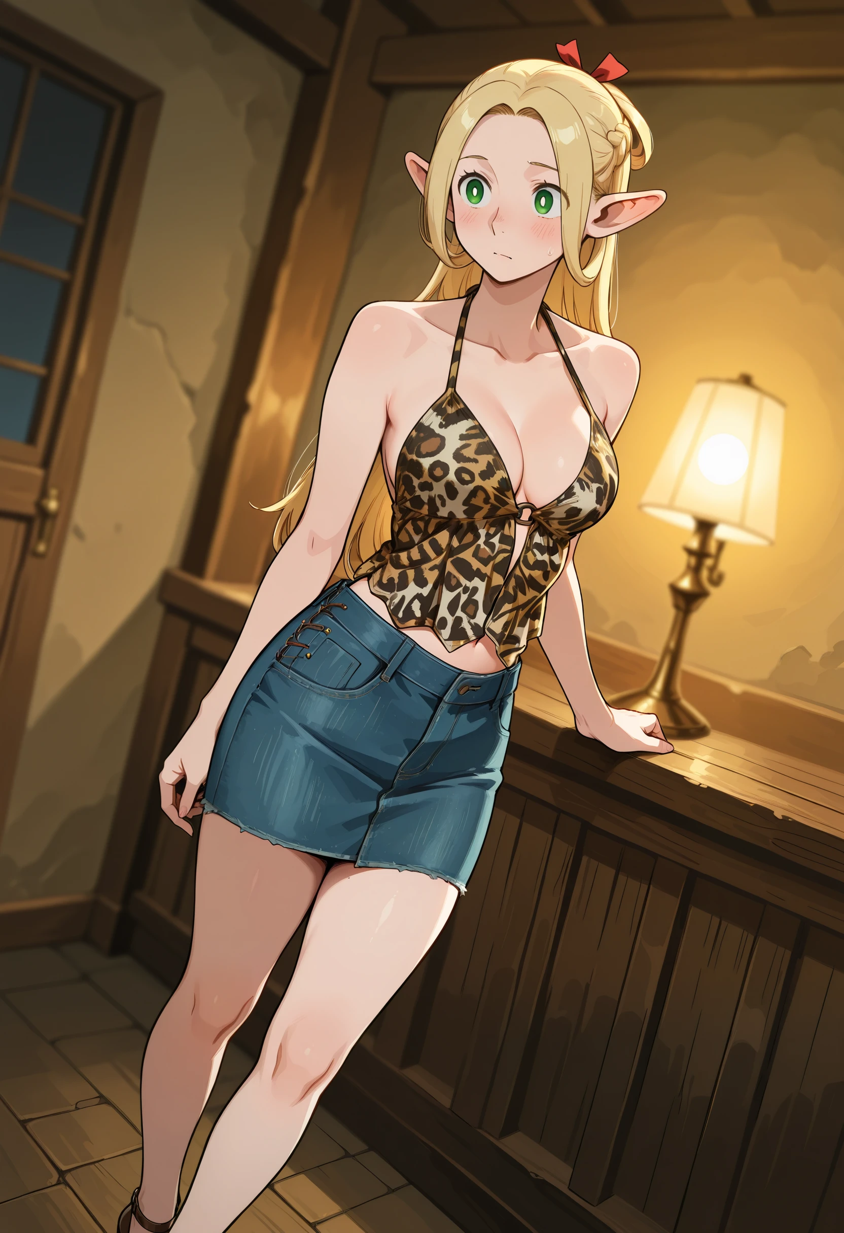 Split Halter Top illust