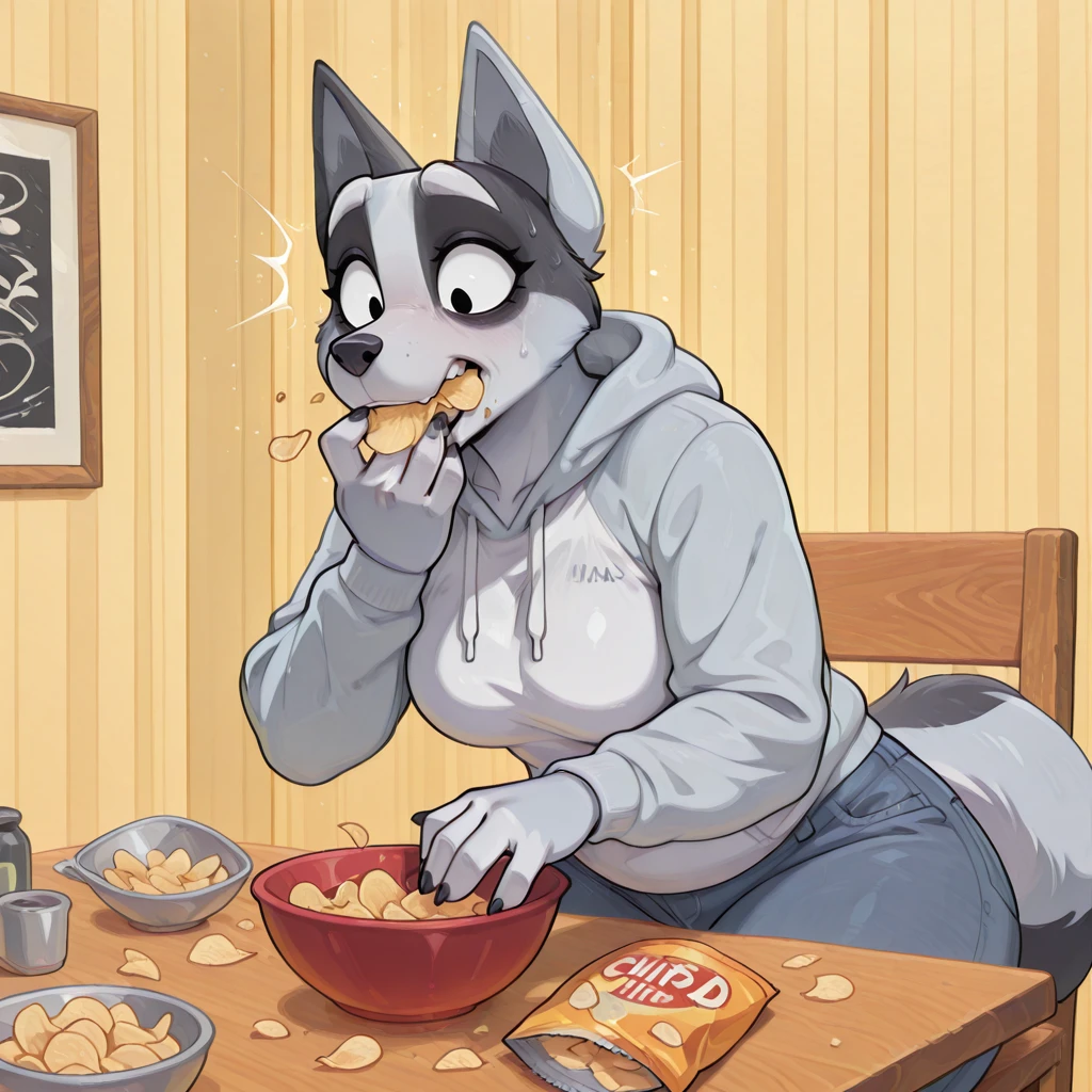 Anthro Aunt Trixie - Bluey V1