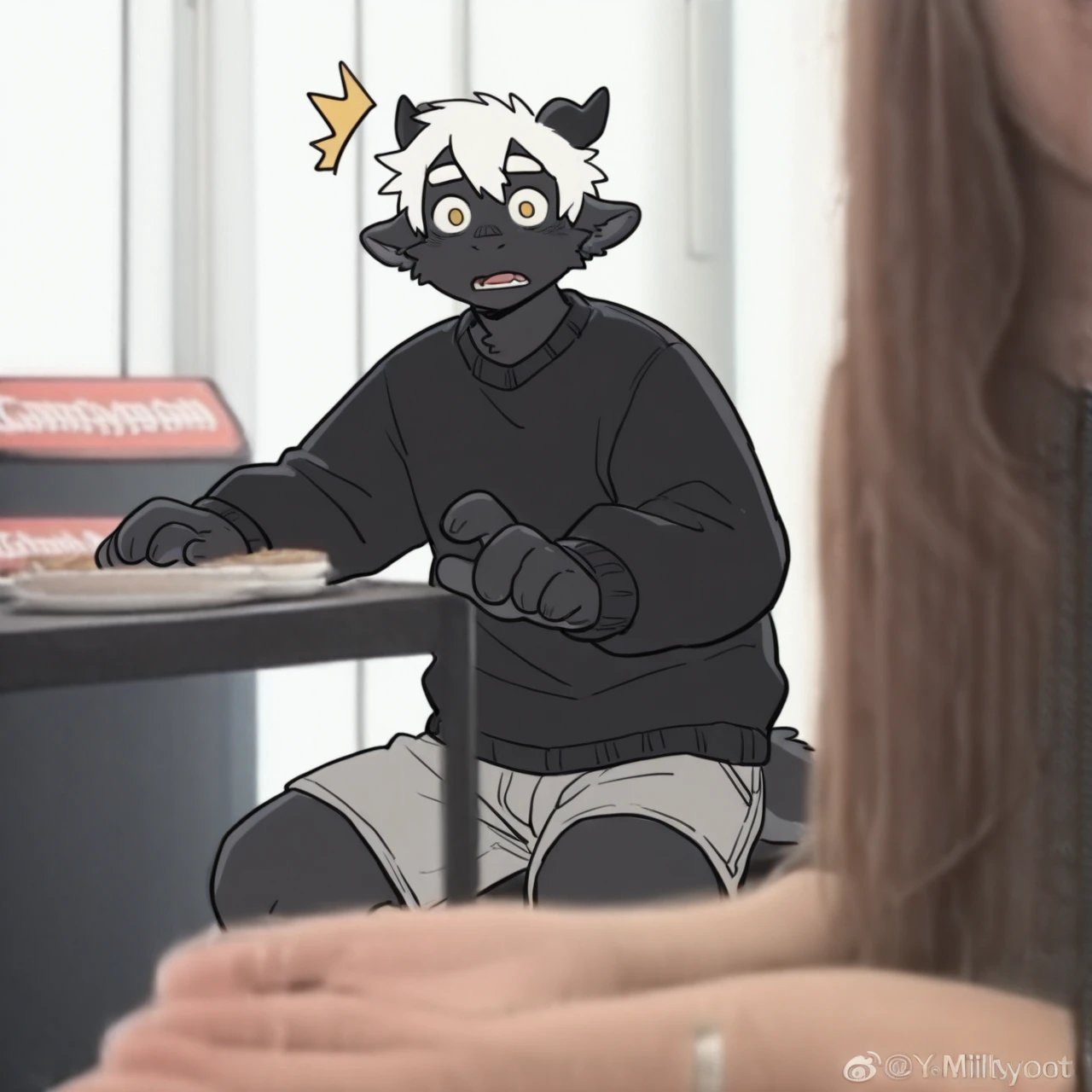 Shocked old man & Man Staring at Girl | meme Concept & Draw over Illustrious | Test V1