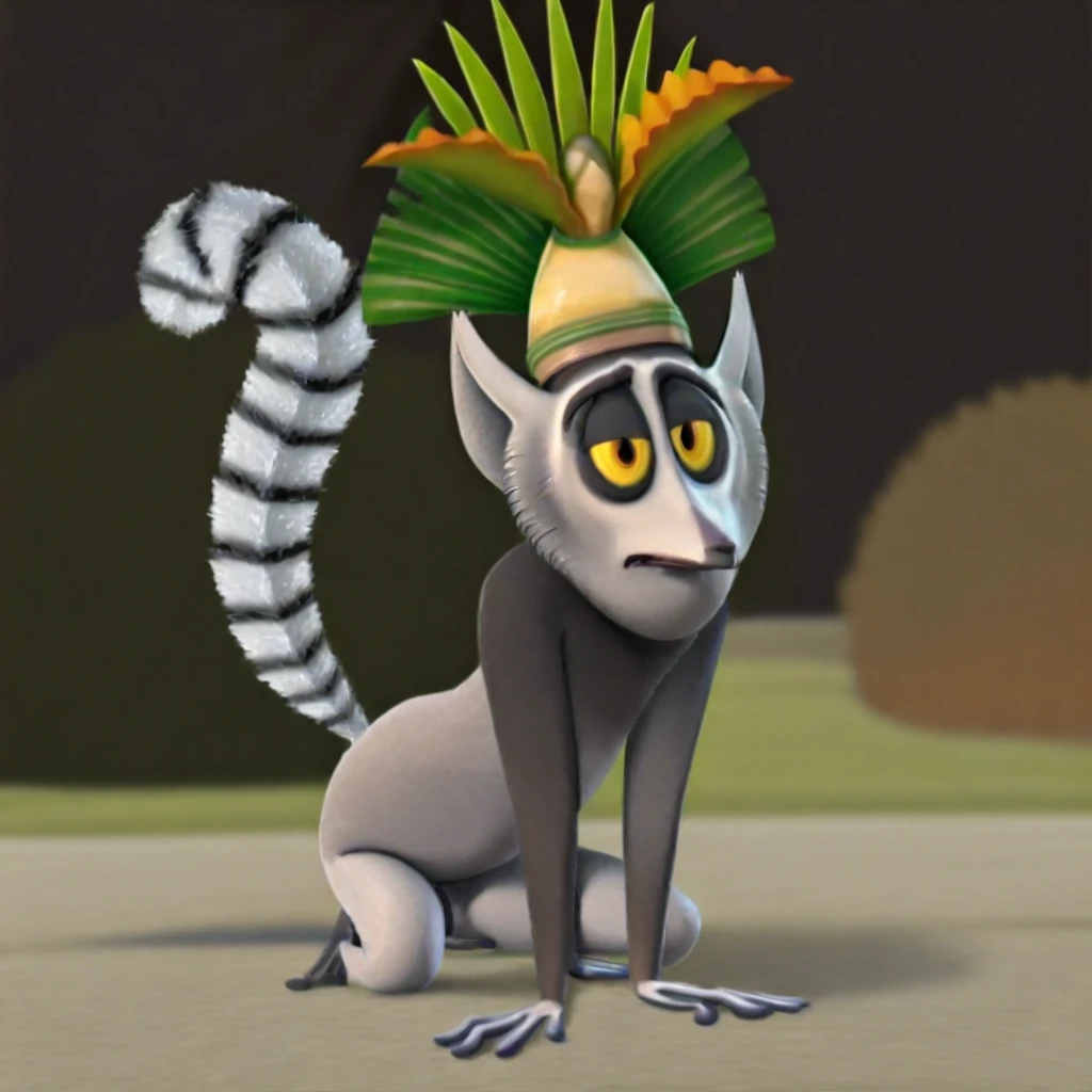 King Julien (The Penguins of Madagascar) Illustrious V1