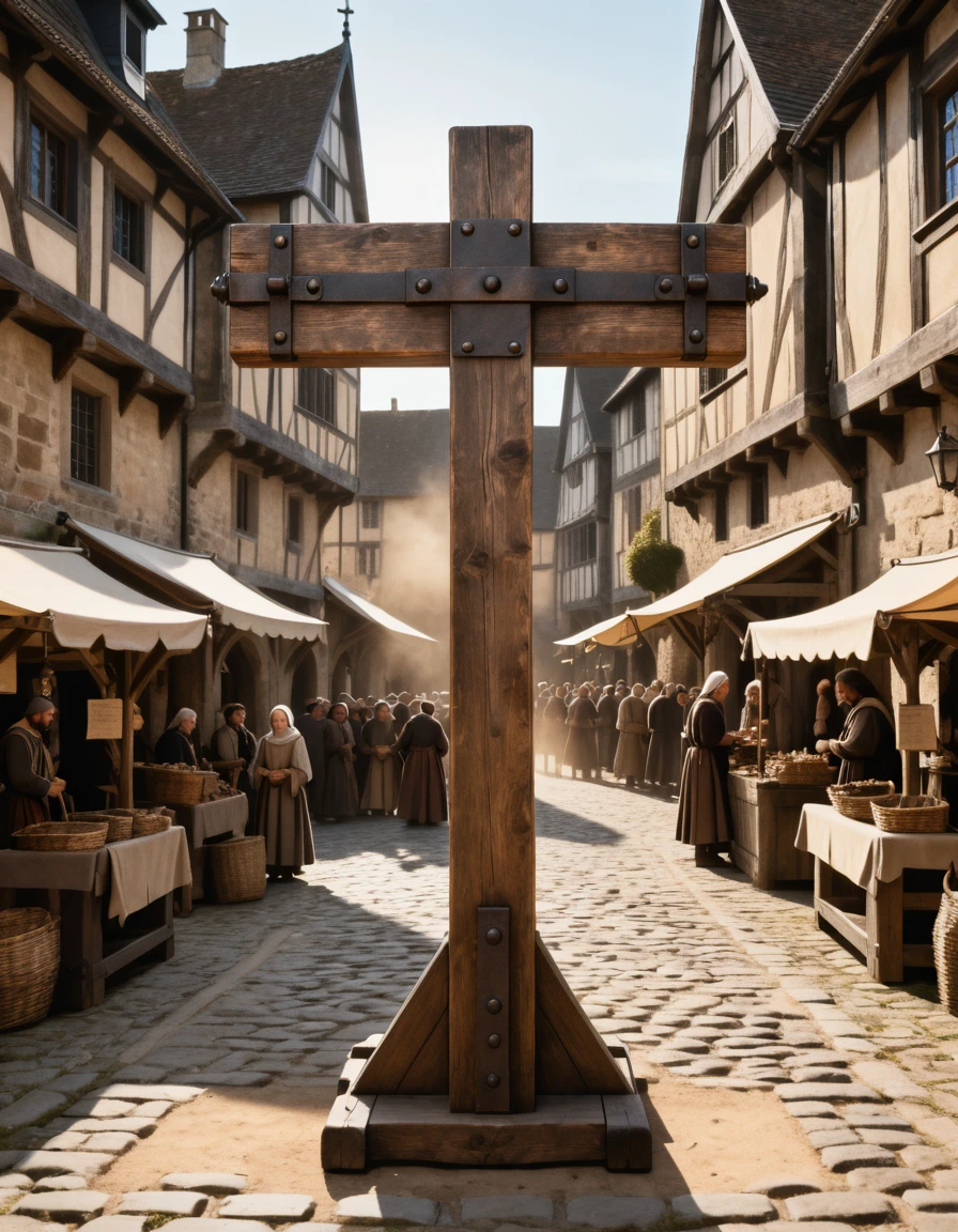 medieval wooden pillory pony v1.0