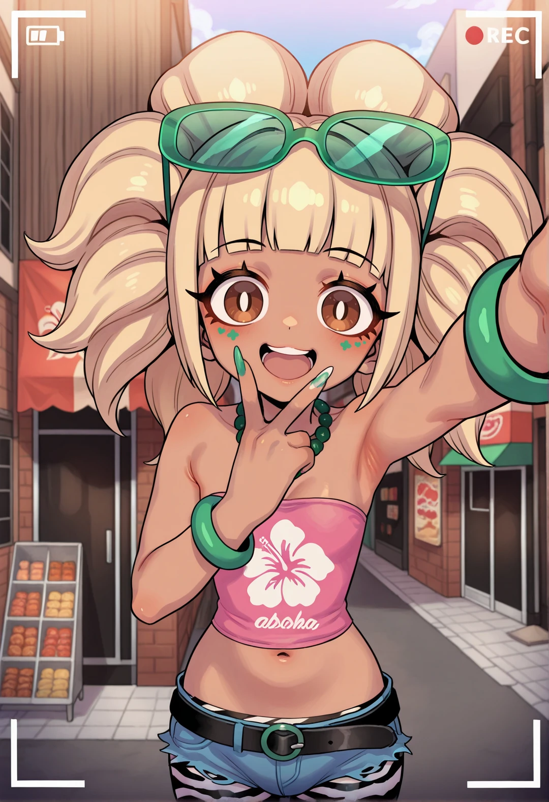 あごピース / V sign on chin v1.0-IL