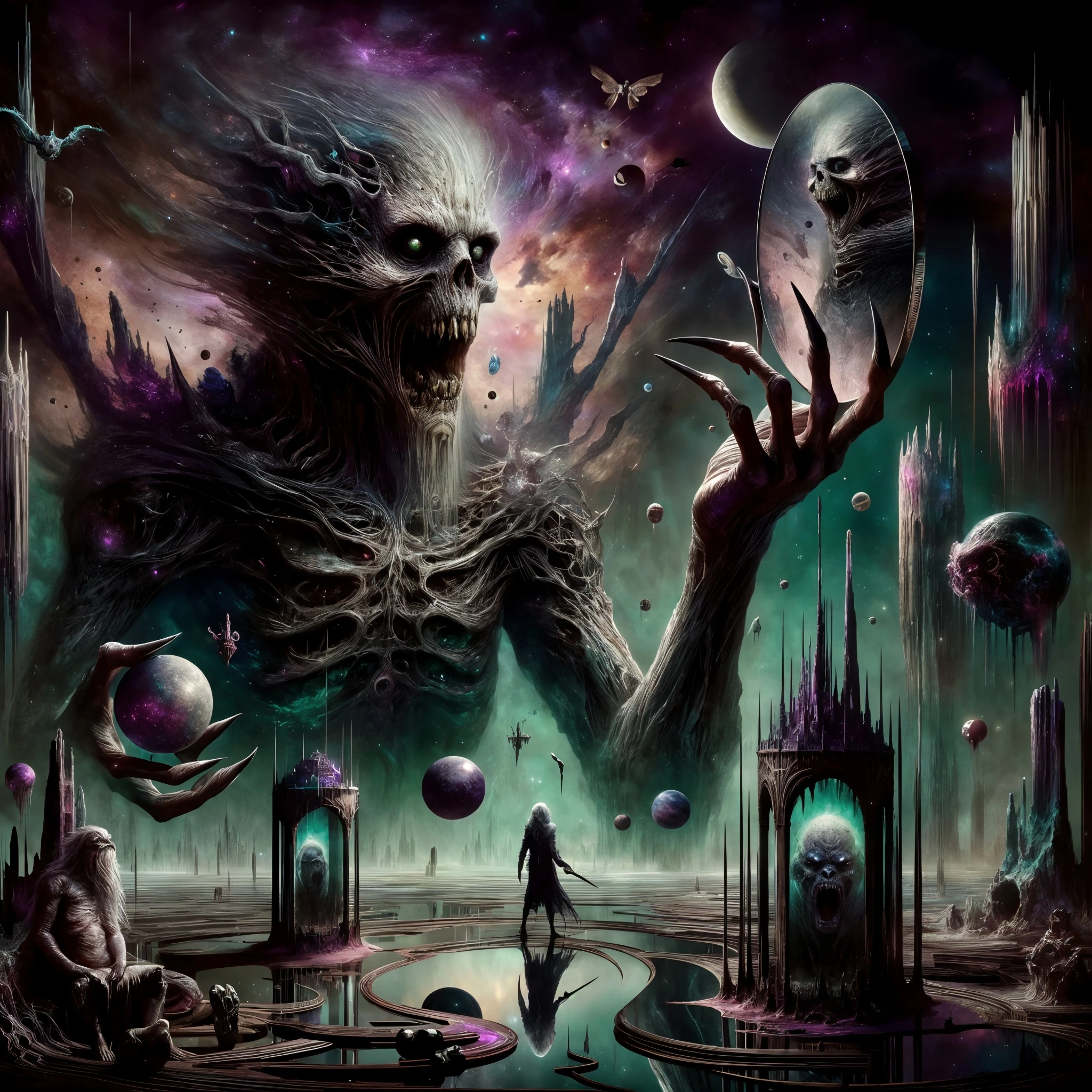 Weirdworld Dark Fantasy Artwork: Reflections of the Void Reflections of the Void