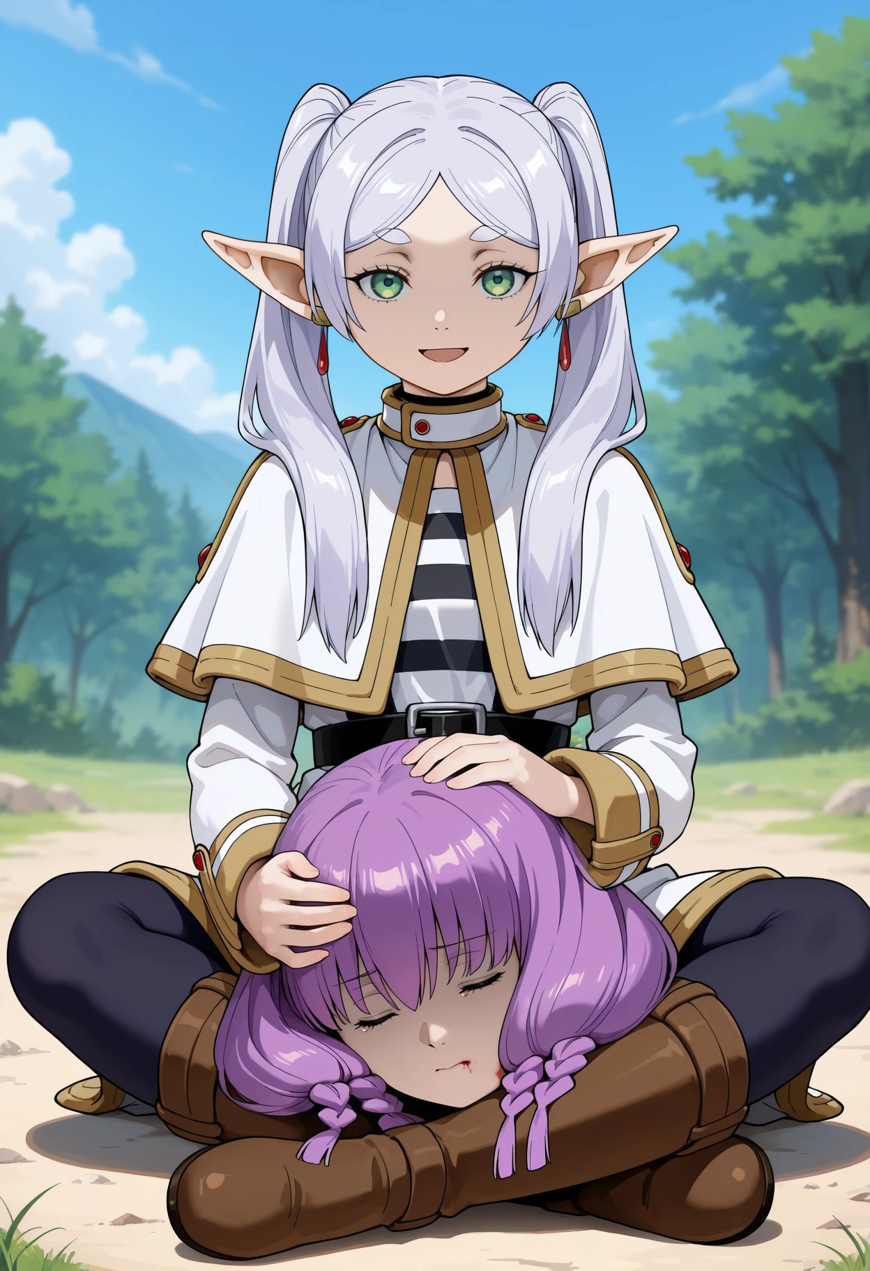 Neferpitou Holding Kite's Head (Hunter x Hunter) Reference NoobAI-EPS1.1