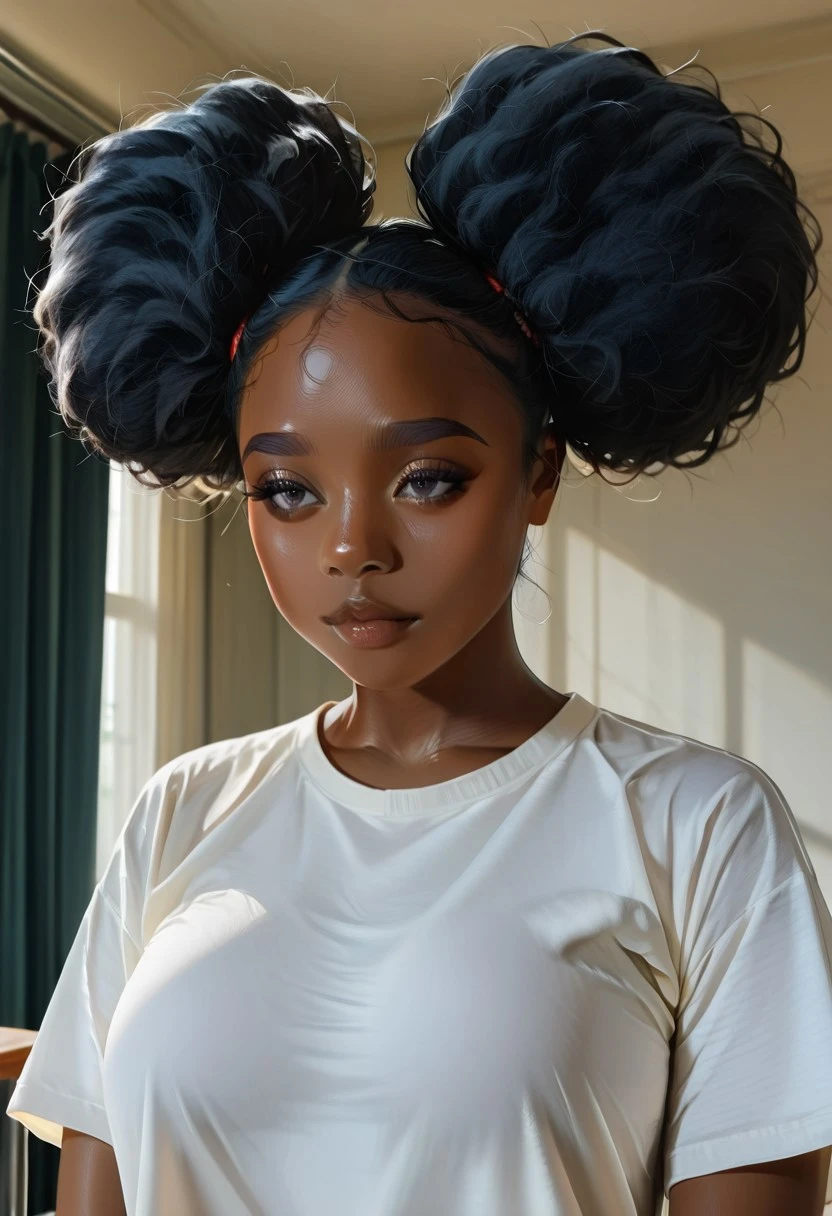 Afro puffs hair V1
