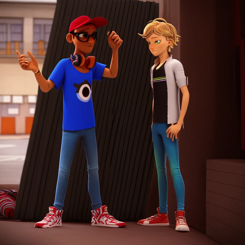 Miraculous Ladybug And Cat Noir - Adrien and Nino V1
