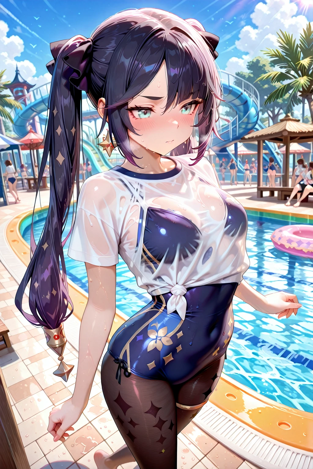 【永劫无间】-胡桃-泳装【Naraka: Bladepoint】 - Hu Tao - Swimsuit v1.0Illustrious