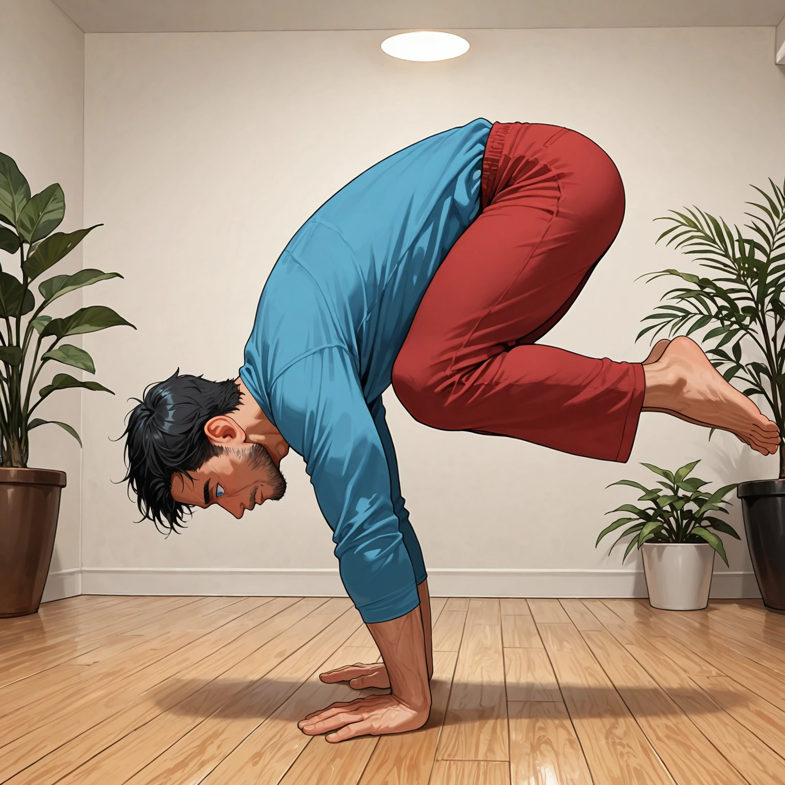 Yoga pose – Bakasana ‘Crow’ (for Illustrious) v1.0IL2.0