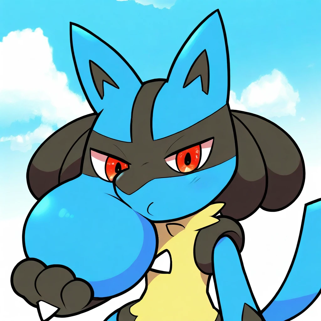 Big cheeks buldge V1