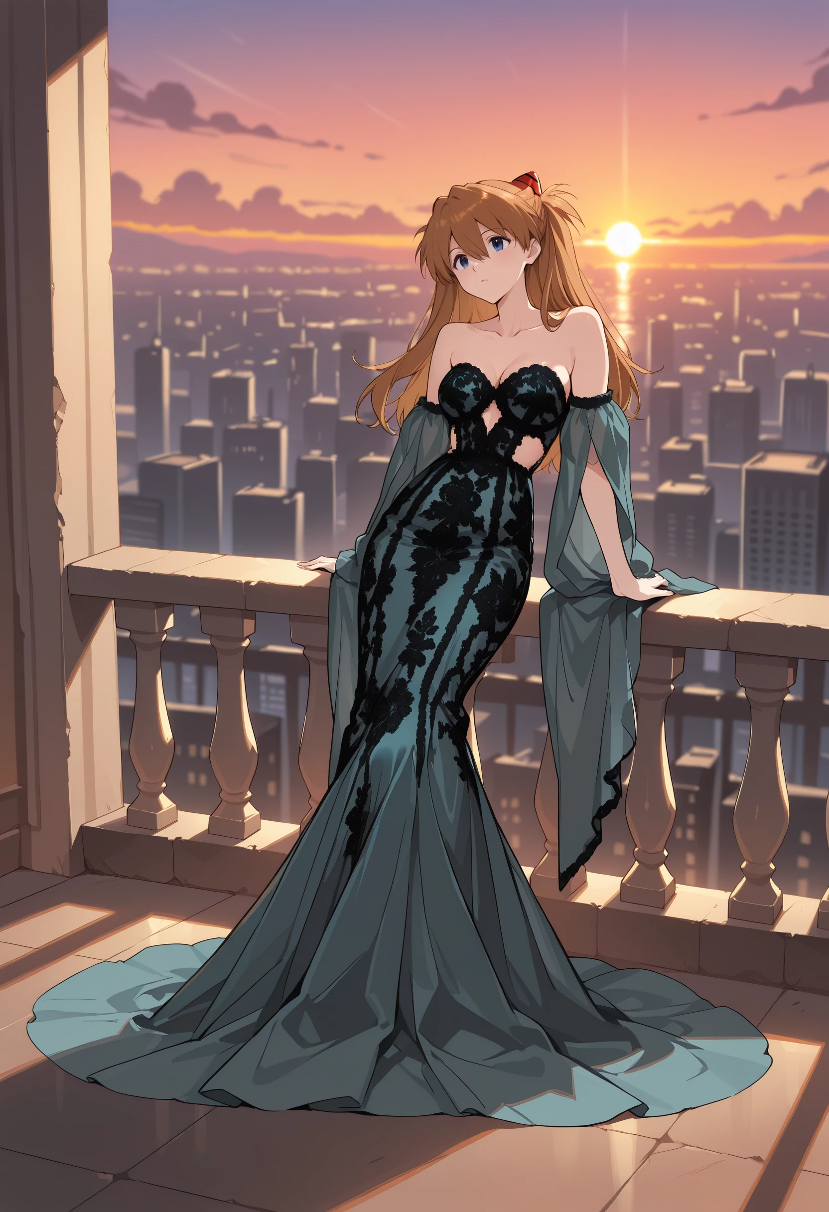 Trumpet Mermaid Cathedral Train Tulle Dress illust