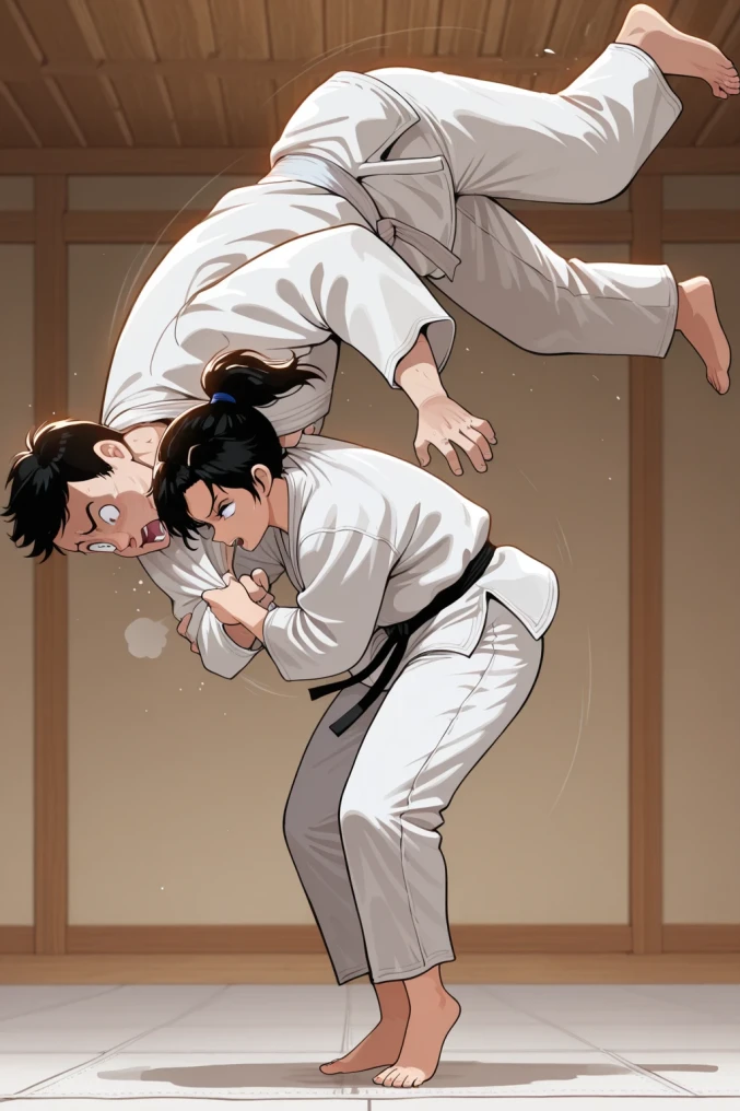 Judo Throw " Kuzushi-Tsukuri-Kake" - 2 poses | Illustrious | (Commission) v1.0  | Illustrious |