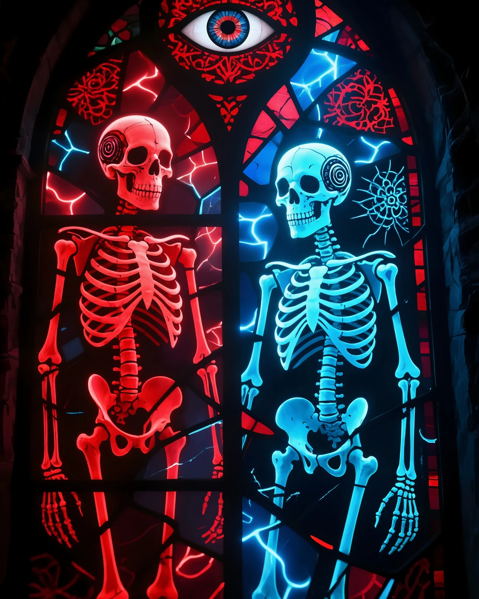 Stained Glass Art Style: The Veil Between The Veil Between