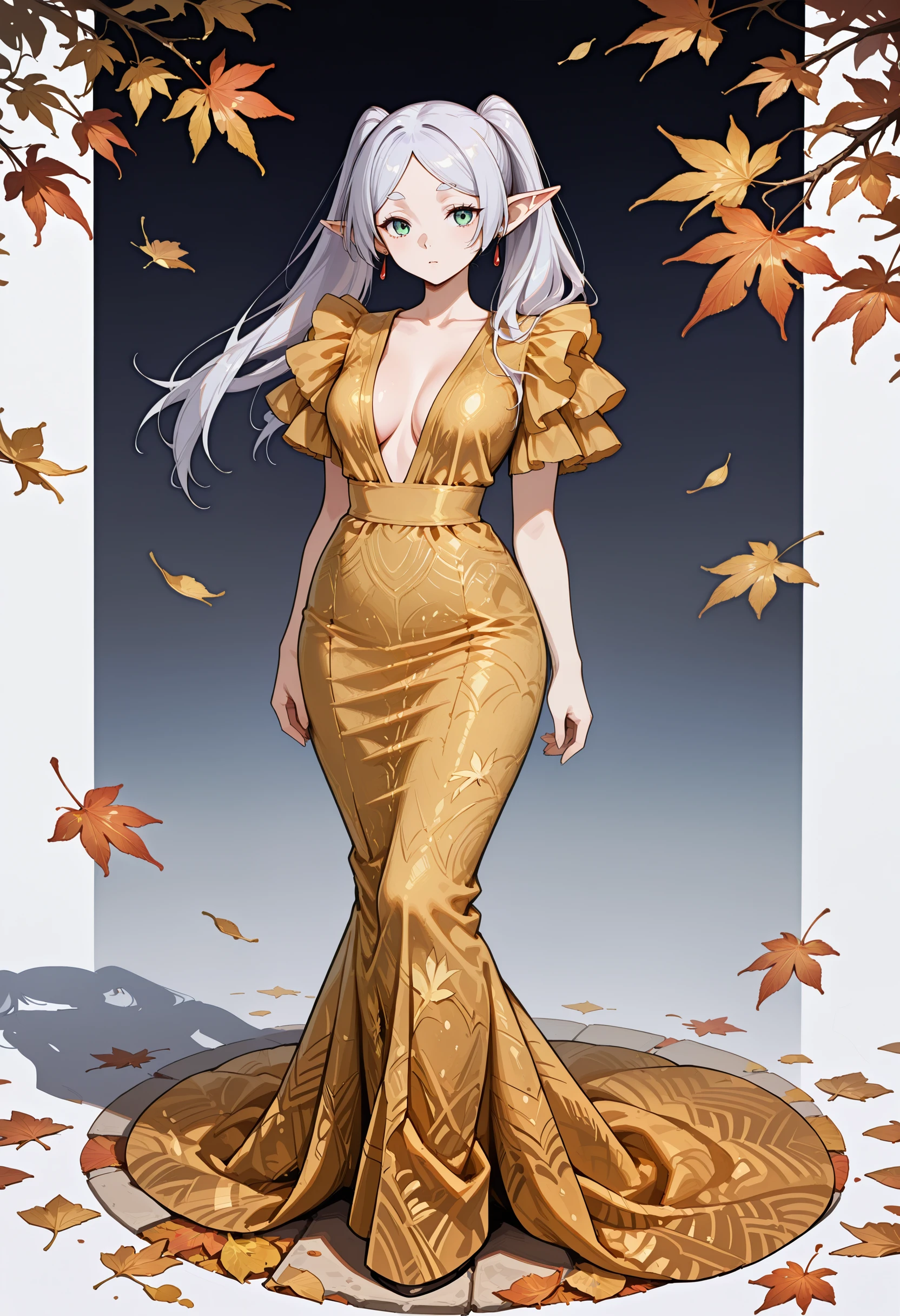 Mustard Dress illust