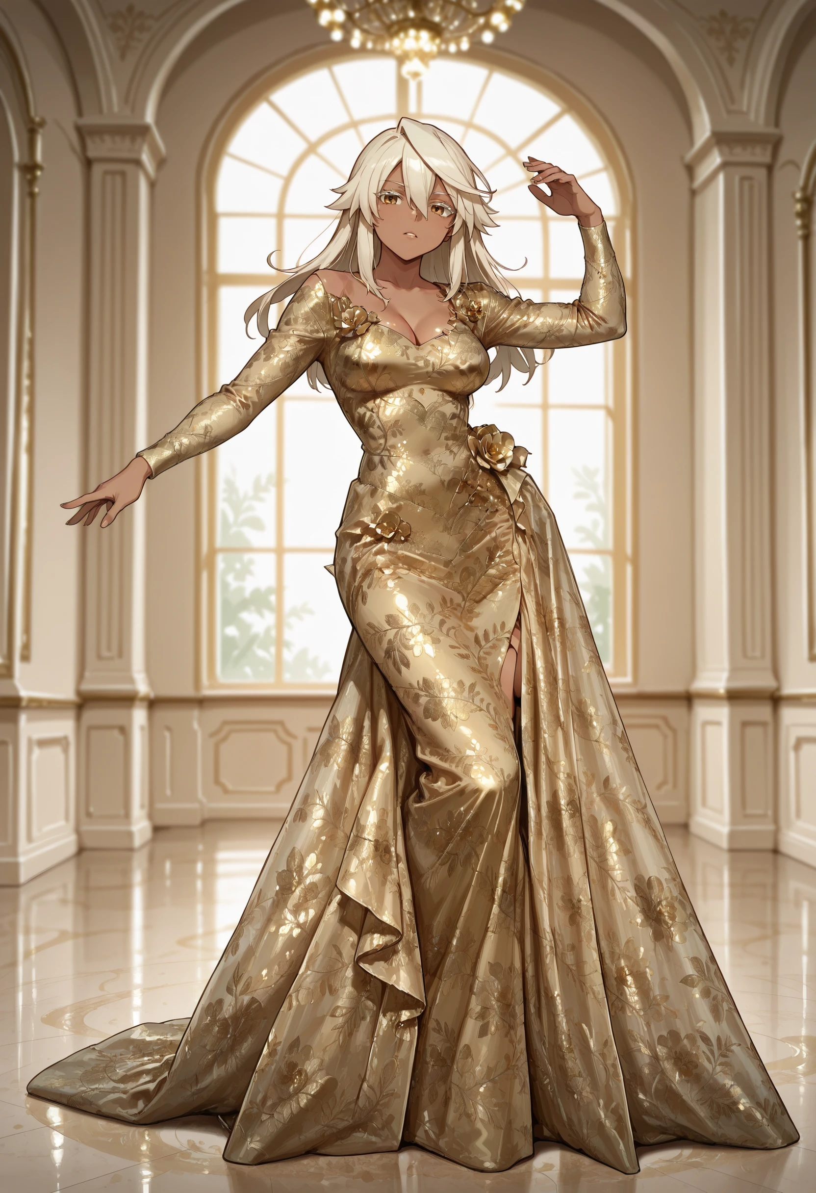 Gold Leaf Gown MNM Couture illust