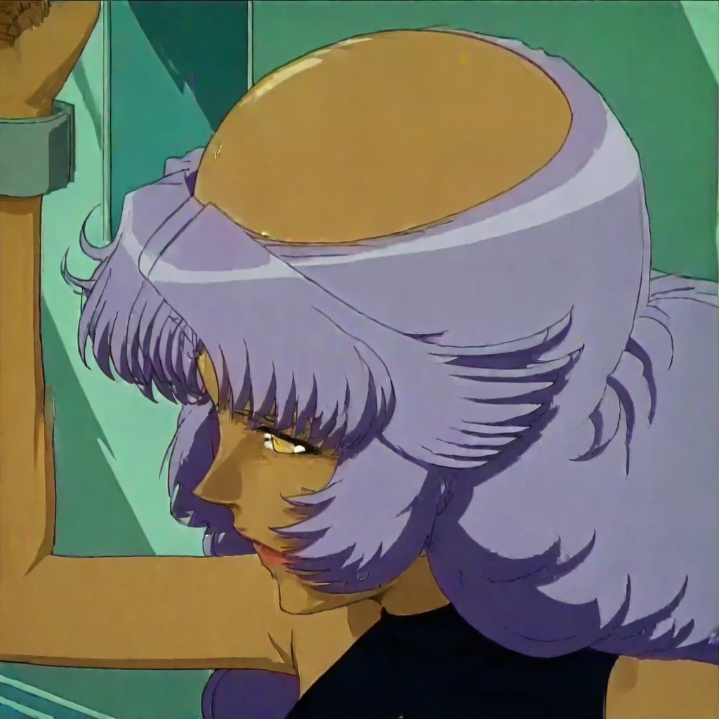 bald on top with bang and side hair and back hair V1