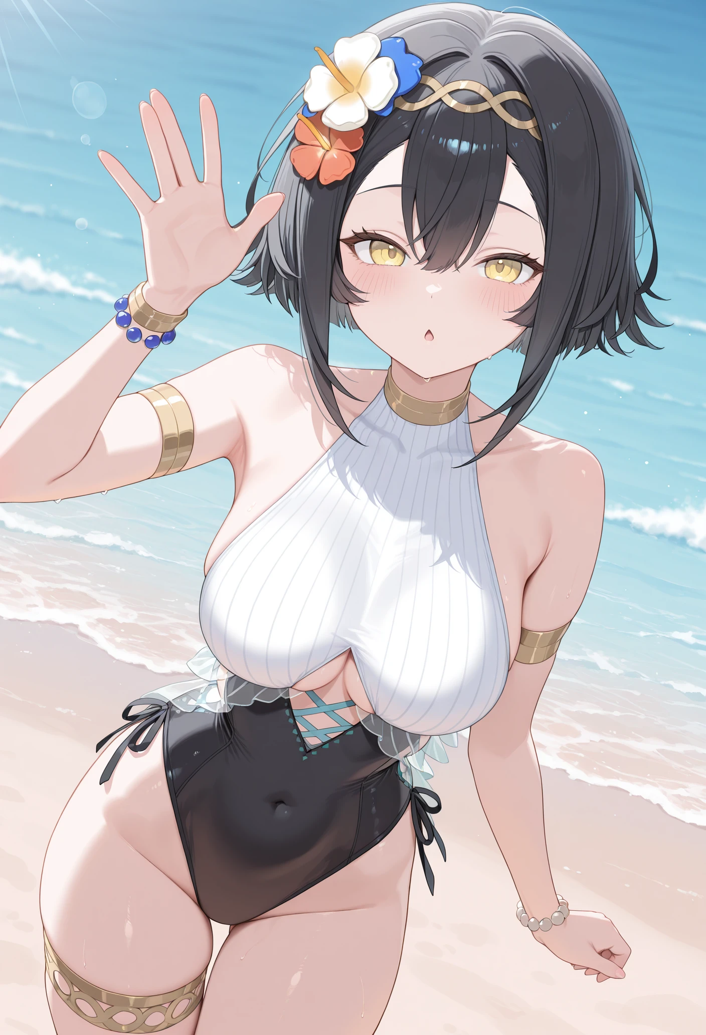 IllustriousXL - 水着コハク amber swimsuit   - Stella Sora ステラソラ 水着コハクIL