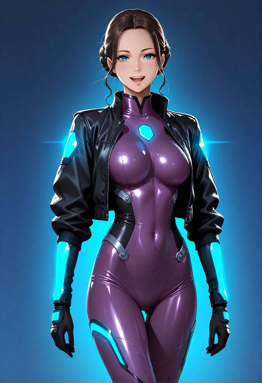 D054 Scifi  Jacket Dress V1 Illust