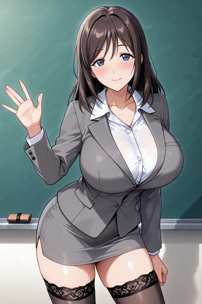 Kagurazaka Yui - Kyonyuu Hitozuma Onna Kyoushi Saimin V1