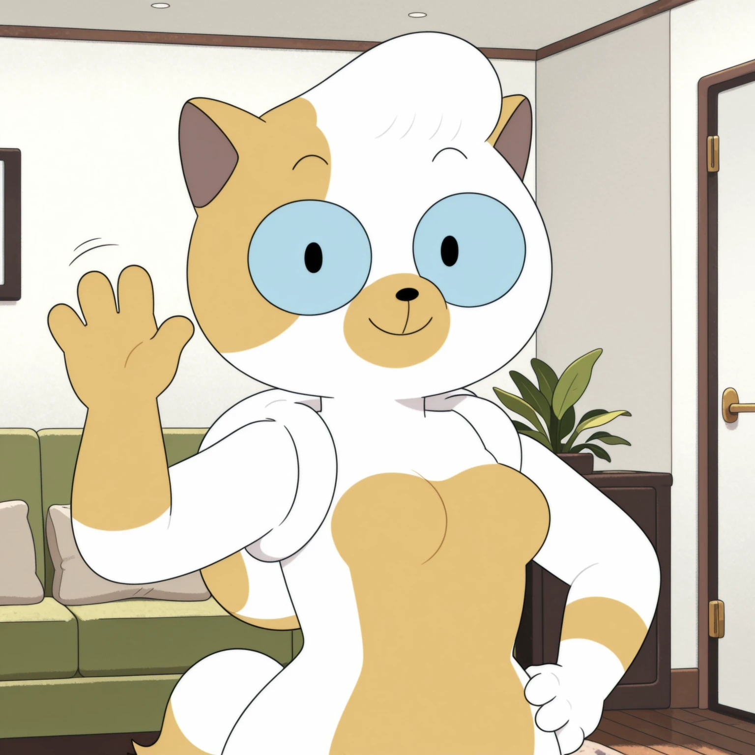 Cake the Cat Season 2 Episode 1 Anthro Look (Adventure Time: Fionna and Cake) V1