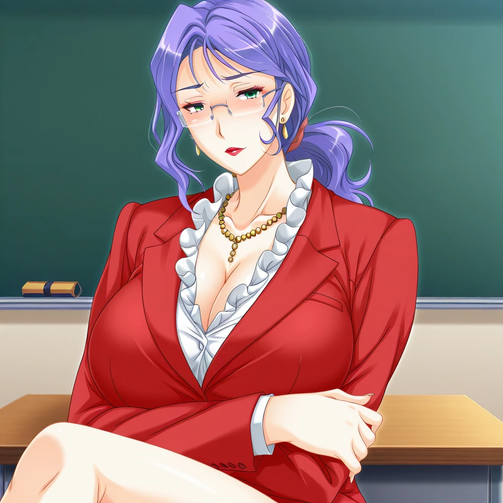 Daimon Naoko - Kyonyuu Hitozuma Onna Kyoushi [Comission] v1.0