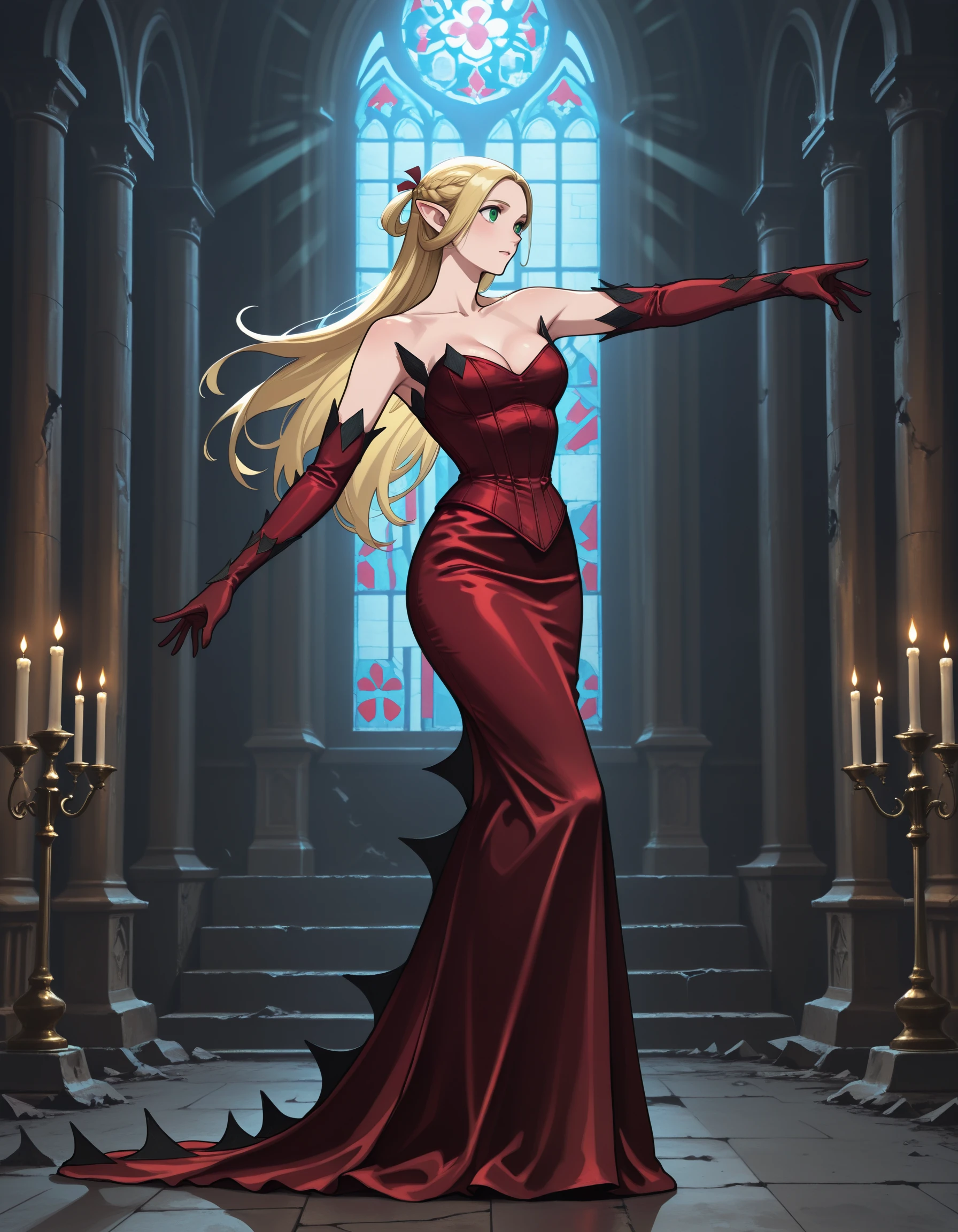 Crimson Serpent Dress
