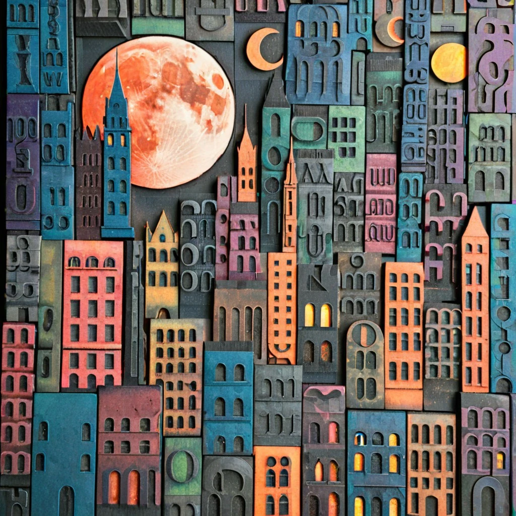 Letterpress Landscape V1