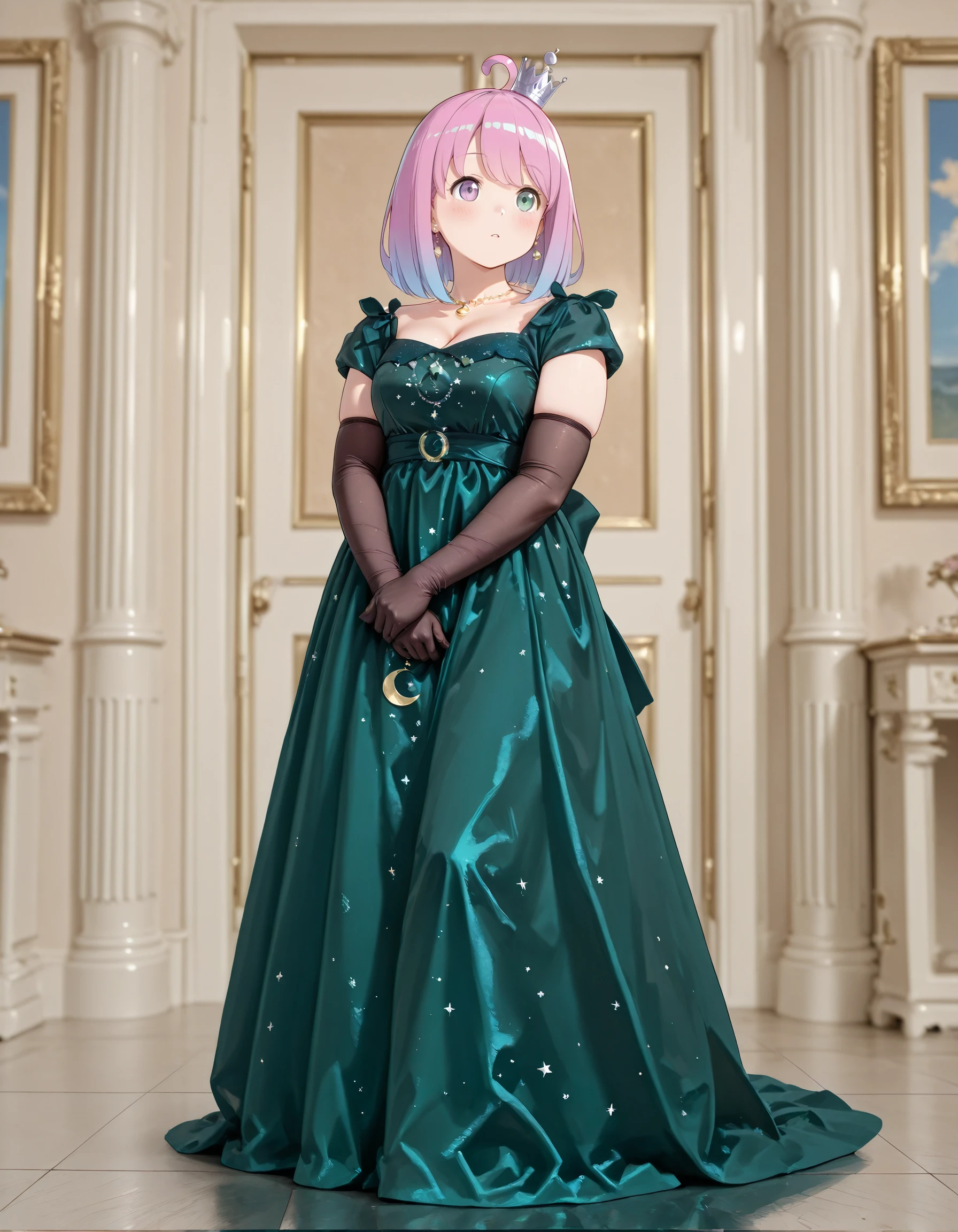 Emerald Featherington Gown