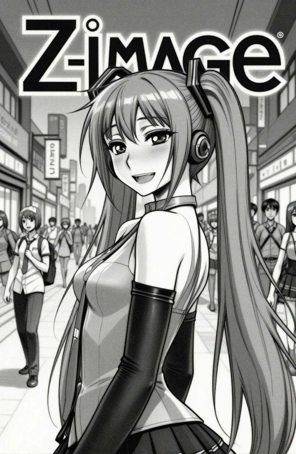 Minazuki Juuzou monochrome style for Z-Image v1.0