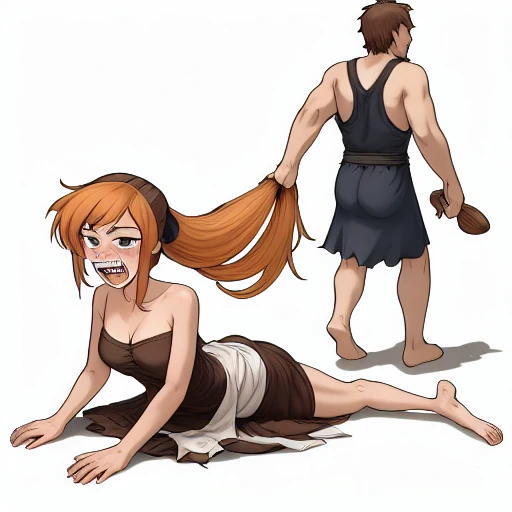 Dragged Away by Hair, Dragging Away (Pony/IL/SD/SDXL) SD1.5