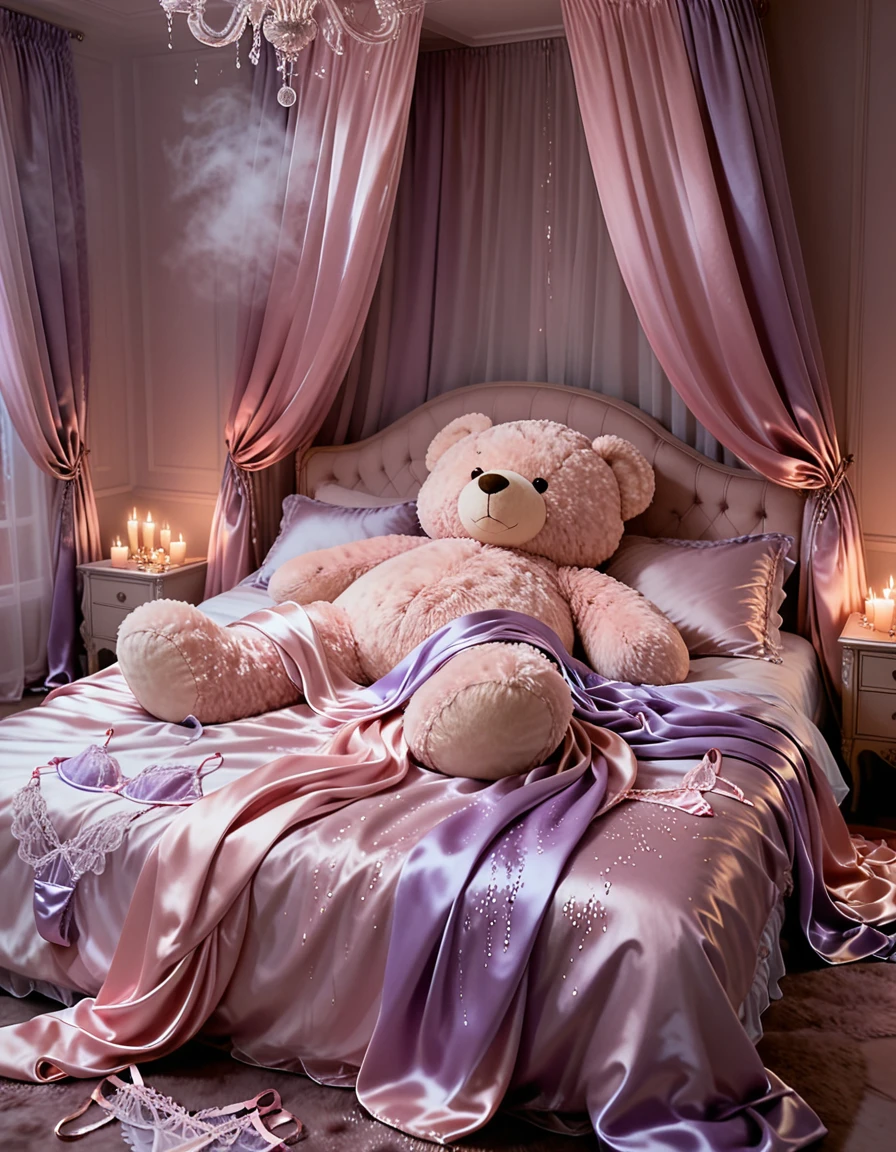 feminine bedroom with teddy bear v1.0