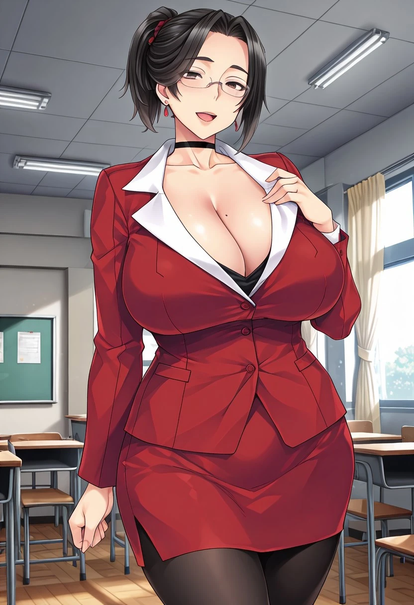 Saeko - Kyonyuu Jukujo Kyoushi Furyou ni Yarareta Arafor Haha to Gakuen no Idol Illustrious