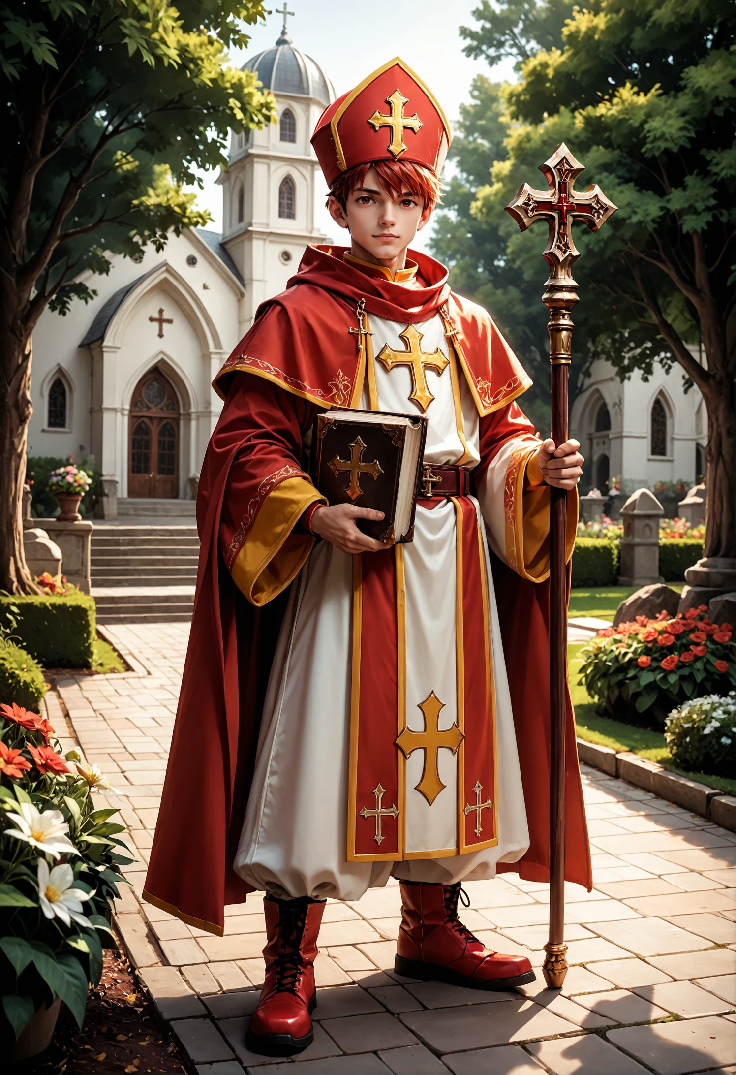 male priest dressing in RPG game (Pony) V1