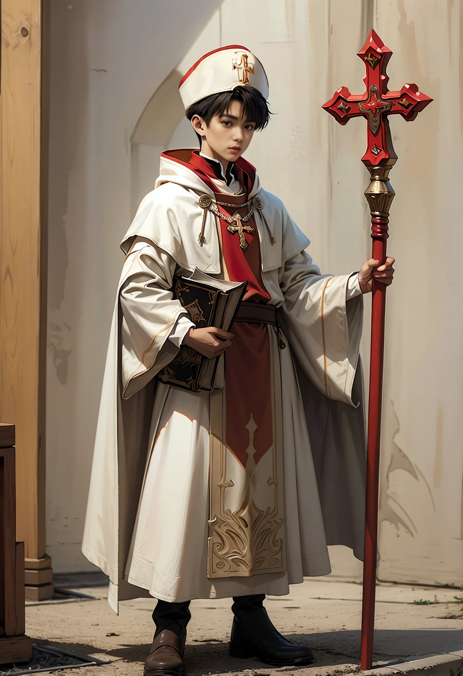 male priest dressing in RPG game (SD1.5) V1