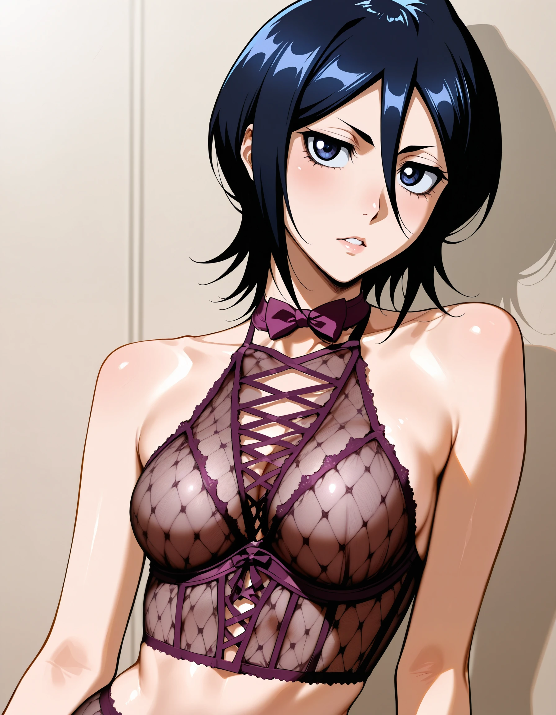 Sheer Halter Bustier illust